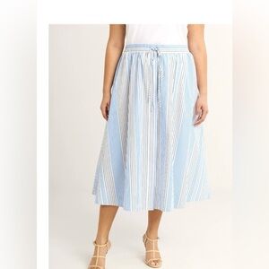 Free Assembly Striped Midi Skirt – Size Small (NWT!)